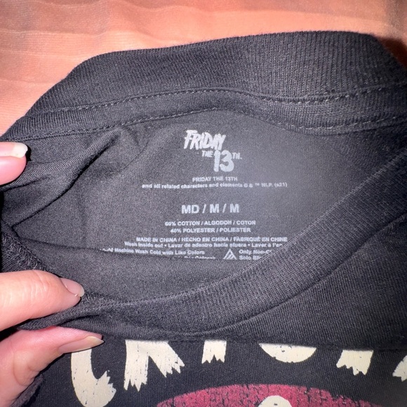 Camp Crystal Lake No Place to Hide Men's Black T-Shirt - Picture 2 of 3